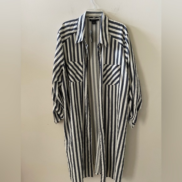 Brand New Striped Blend Shirt Dress or Tunic  Size 26 - Picture 10 of 16